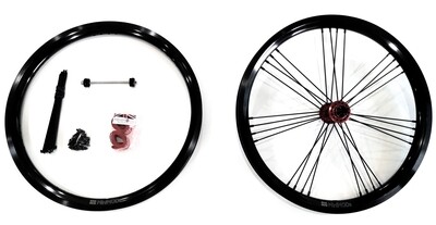 Brompton CLine Wheelset (No rear hub) Reinforced 28 holes Wide Rims (MiniMODs)