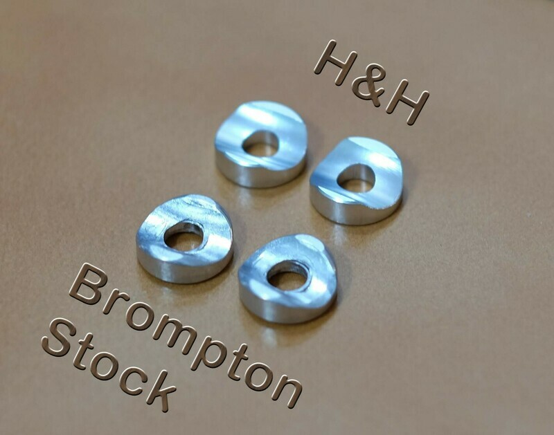 Brompton Curvature corrected perfect match CNC Caliper brake sets Spacers (H&amp;H)