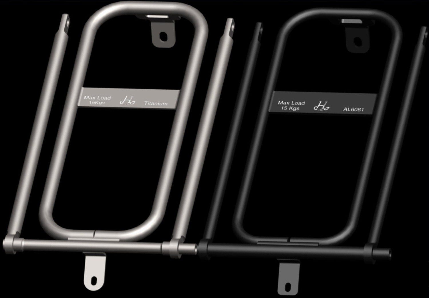 アクセサリー H&H Titanium Rear Carrier MINI Ver.2 H&H Titanium mini Rear Rack Q Type for Brompton – TITANIUM BIKE