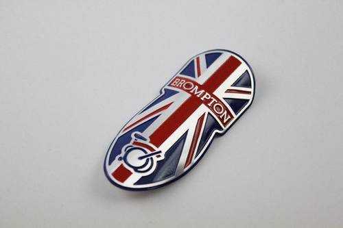 Head Tube Badge for Brompton, Pattern: FLAG
