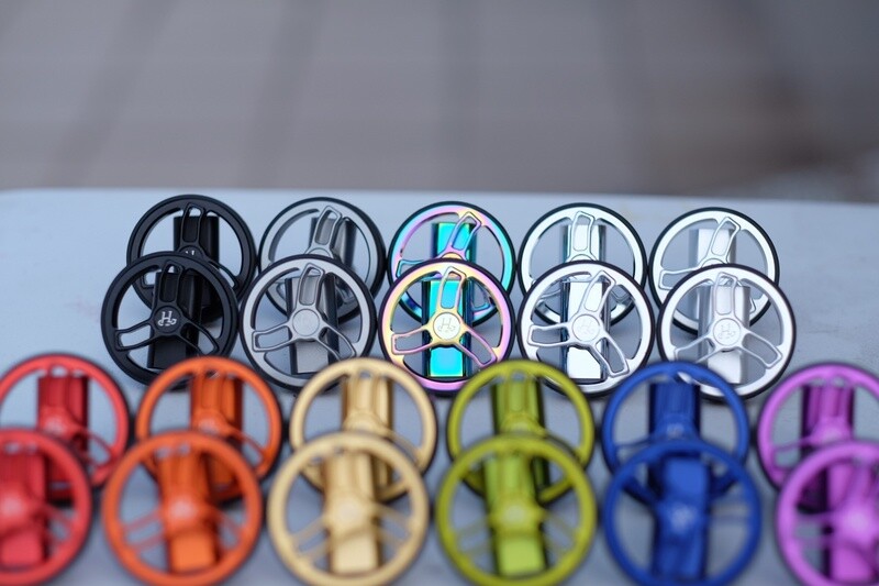 Brompton No Spring Hinge Clamp Set ID4 / Matching EZwheel Pattern (H&amp;H)