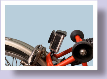 Gopro Type Camera Mount on Brompton rear caliper brakes bolt (TRIGO) Light Insta360 Stick Applications