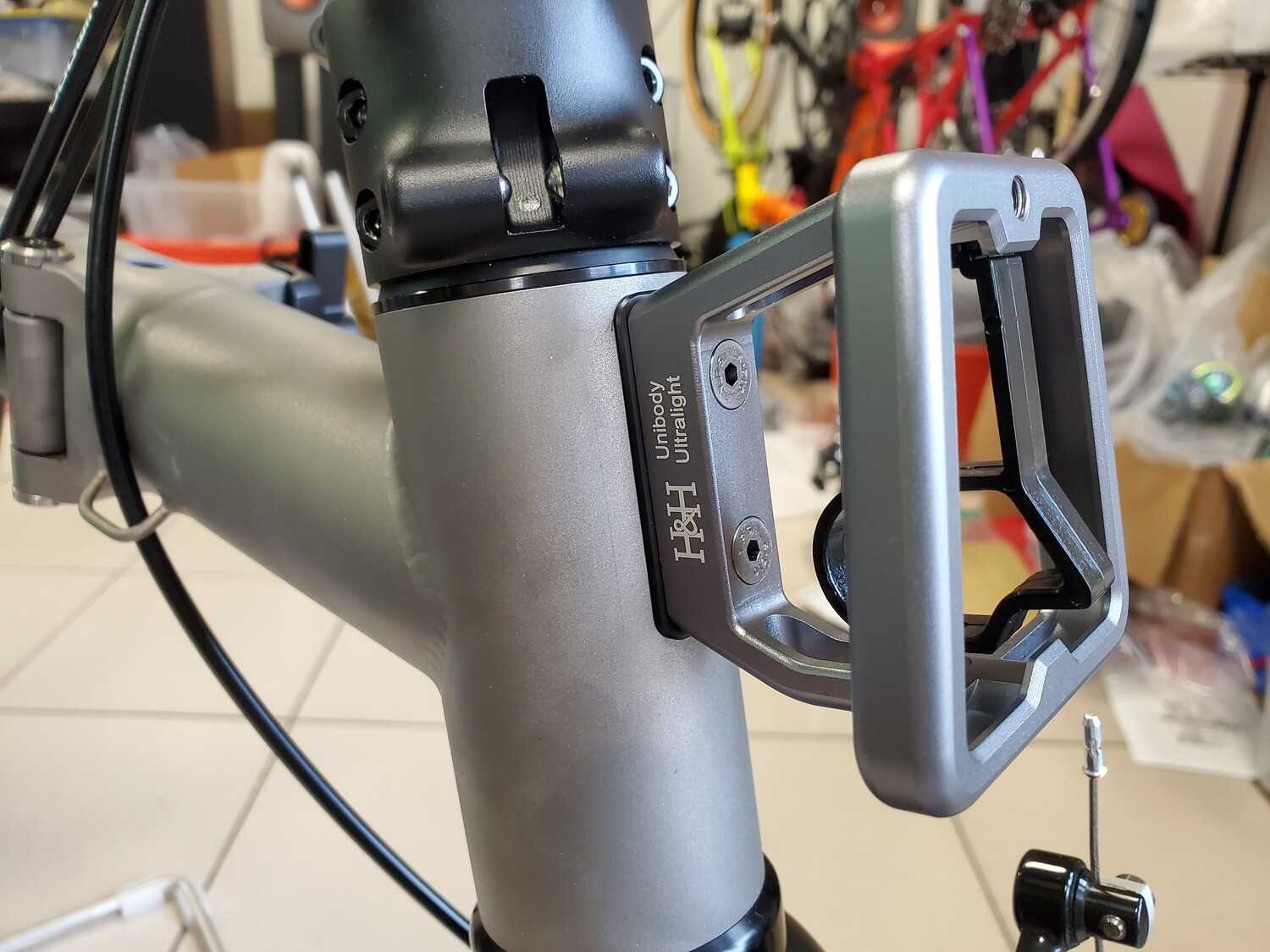 Brompton front online carrier block titanium