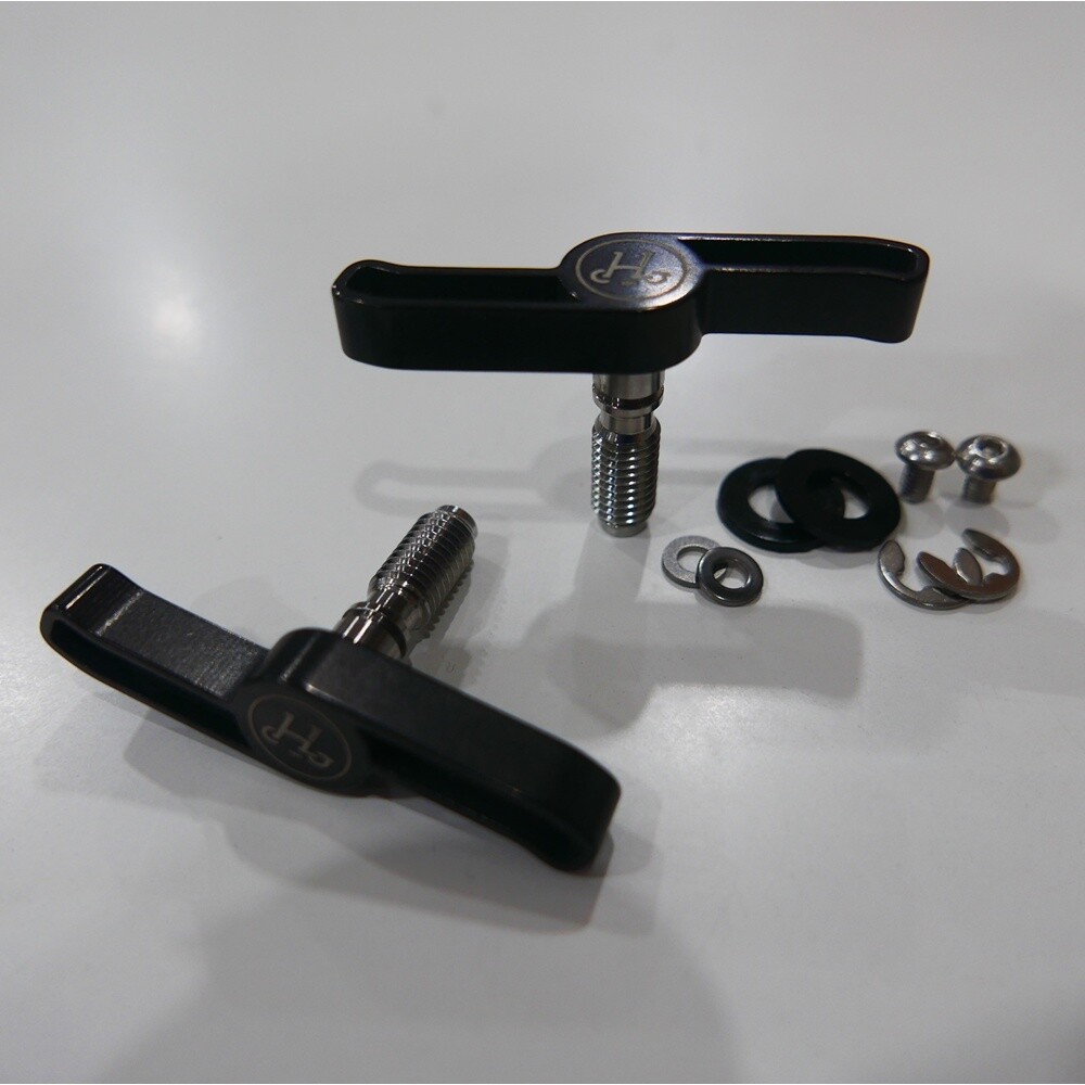 Titanium Hinge Lever Clamp Pair Set for Brompton T Line (H&amp;H) 