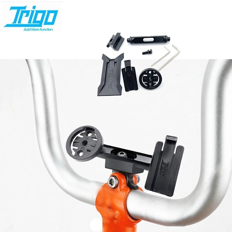 Dual Gadget Mount for Brompton / Phone + Gps Mounts (Trigo)