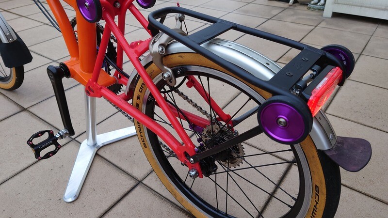 For Brompton Q Mini Rear Rack Version 5 with reflector bracket (H&amp;H)