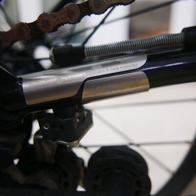 Rear Triangle Titanium Frame Guard Protector from Axle Hook or Chain Scratches (MiniMODs)