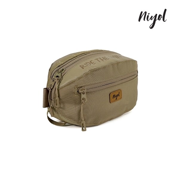 Brompton Mini Bag Front Bag handlbar saddle Pocket (Niyol), Colour: Desert Sand