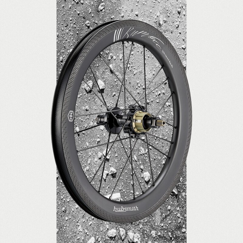 Carbon Rims / Spokes Ceramic Bearing Super light HS-Bumbee P. CC349 4~5SP(CE) for Brompton P/T Line (Hubsmith)