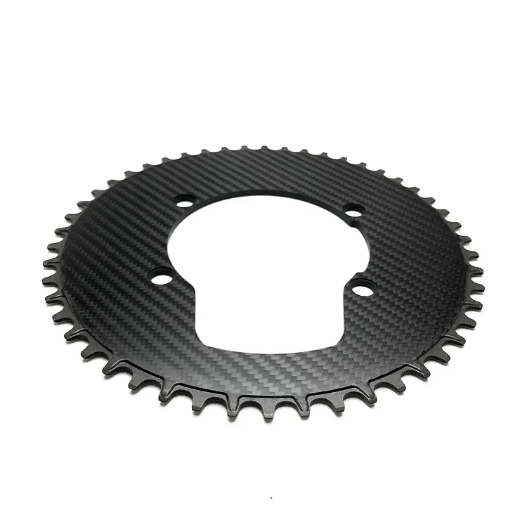 Brompton Carbon reinforced Chainring (Digirit), Spec.: 4 bolts 110, Shape cutting: Standard (Circular Plate)