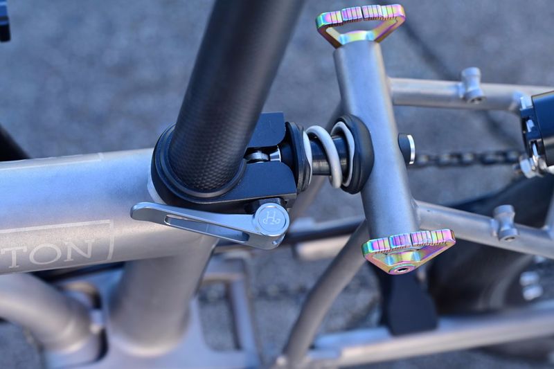 QR Seatpost Clamp ID3 For Brompton T Line CHPT 3 Inspired / Frame hook included (H&amp;H)