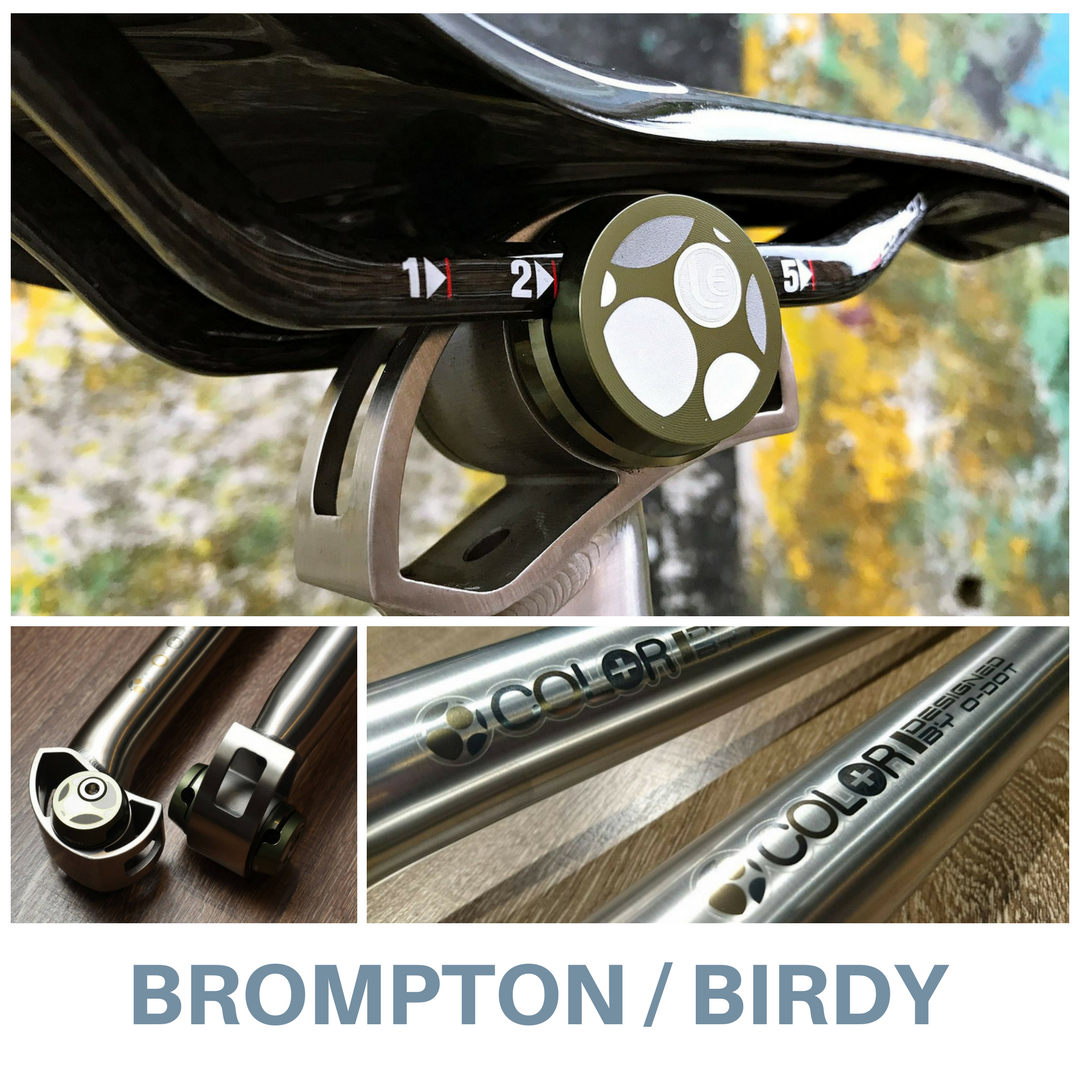 Brompton Titanium Premium 555mm Seatpost (COLORPLUS)