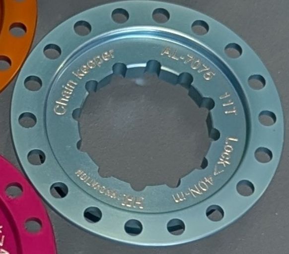 Brompton 11t sprocket side chain guard drop prevention cap  (H&amp;H), Colour: Turkish Green