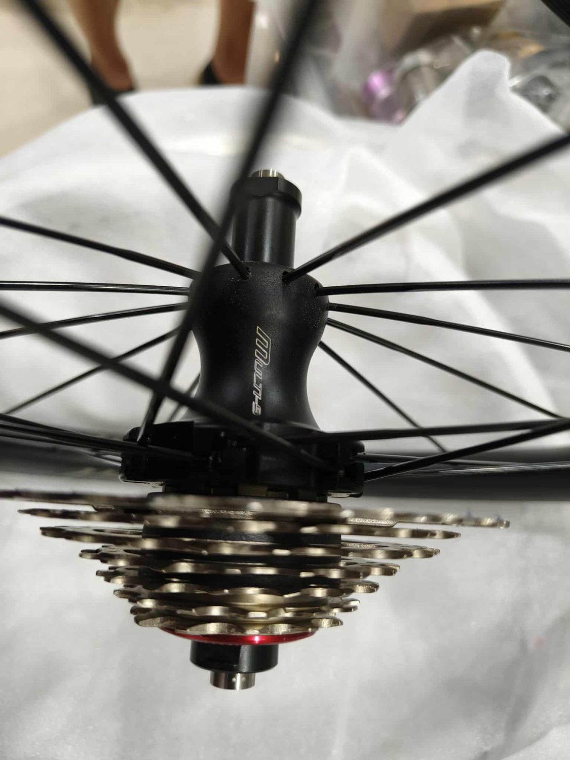 7 Speed Aluminum Wheelset Complete with tensioner and sprocket set for Brompton C Line (Multi-S)