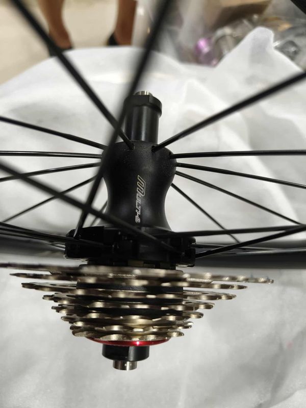 7 Speed Aluminum Wheelset Complete with tensioner and sprocket set for Brompton C Line (Multi-S)