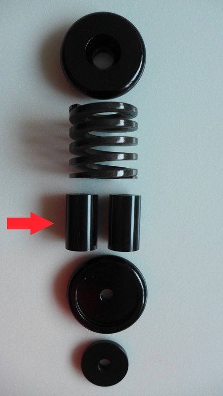 Brompton Chubby Colour Rear Shock Refill Option, Component Refill: 2 PU Elastomers