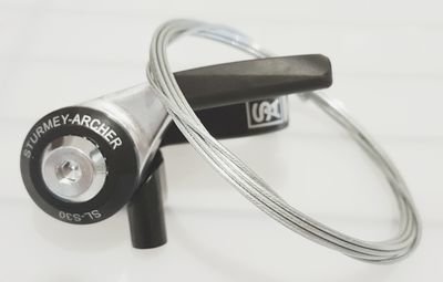 Brompton Birdy Bicycle 3 speed thumb shifter handlebar RIGHT w 2m cable (Sturmey Archer)