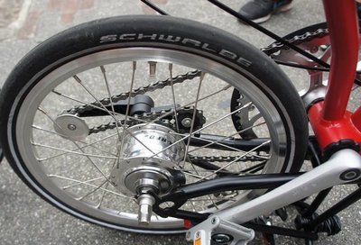 Brompton Sturmey Archer 8 speed Rear Hub X-RF8 Kit 325% 28 holes 20T OLD 120mm