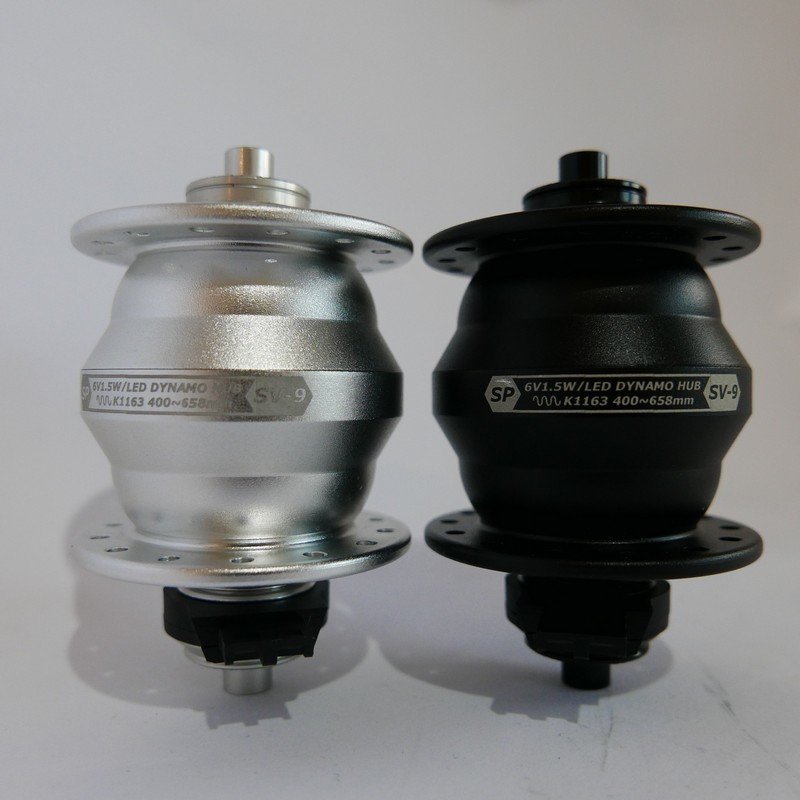 SV-9 Dynamo Hub SP (Shutter Precision) + Titanium Skewer (MiniMODs)