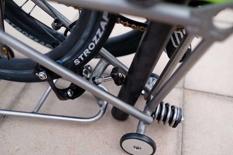 Titanium Stop Disk Bolt and Nuts for Brompton Seatpost (H&amp;H) a.k.a Thor&#39;s Hammer