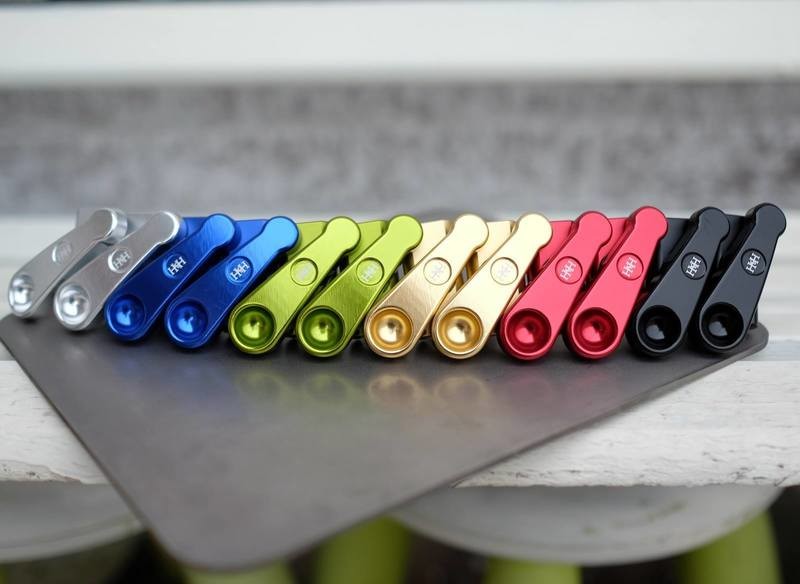 Hinge Clamp Set / Finger Dimple Version for Brompton (H&amp;H)