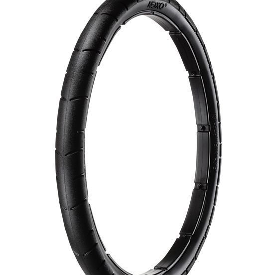 Brompton 16X1-3/8 (37-349) Aireless Tyres One Pair Never Flat (NEXO), Colour: Black