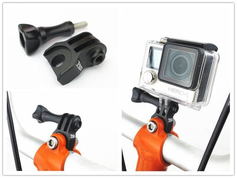 Easy Mount Head Tube Stem Bolt for GoPro Camera / Cateye Light / Garmin or Bryton GPS for Brompton  (TRIGO)