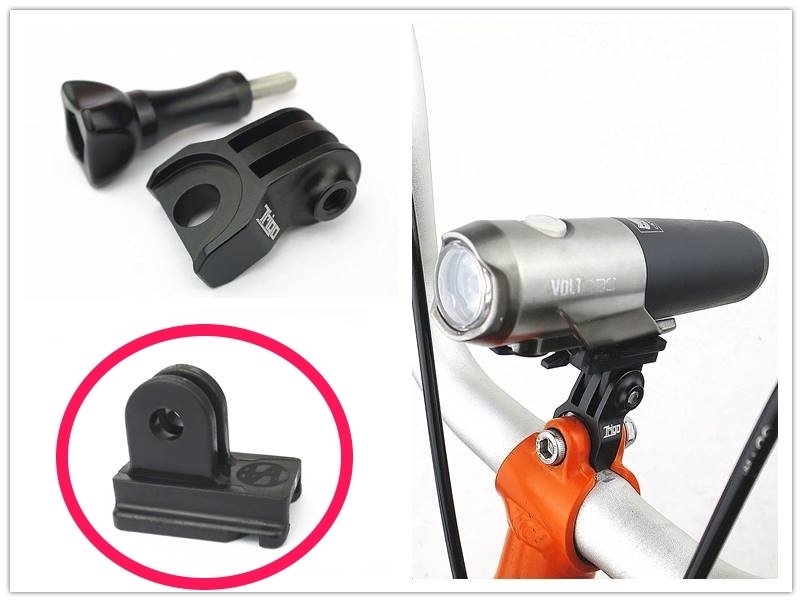 Easy Mount Head Tube Stem Bolt for GoPro Camera / Cateye Light / Garmin or Bryton GPS for Brompton  (TRIGO), Component: C. 2 Fins Cateye Mount (addon to A)