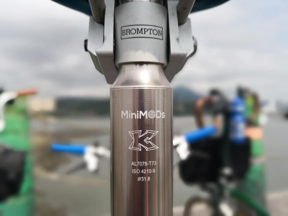 Seatpost for Brompton, Anti-slip and Lightweight (MiniMODs)