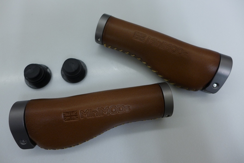 MiniMODs leather grips for Brompton (Ergonomic)
