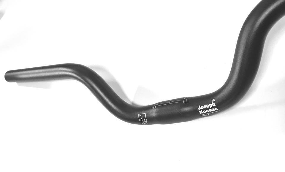 Aluminum Ergonomic handlebar (Joseph Kuosac ), Type: Mid Riser, Colour: Black