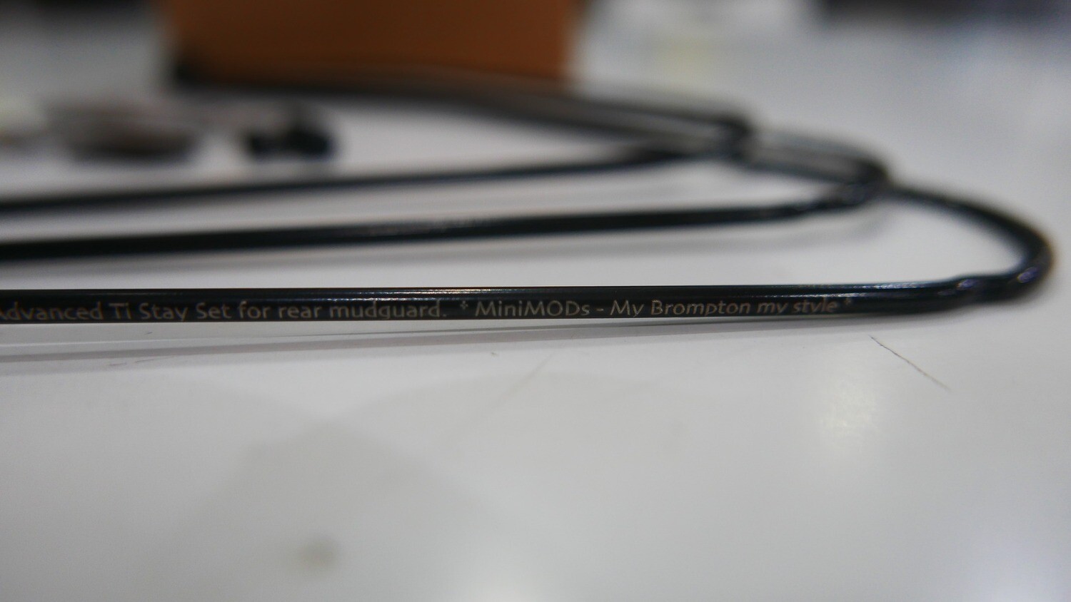 Titanium Rear Mudguard Stays for P/T Line Brompton (MiniMODs)