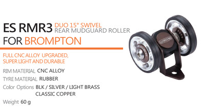 Brompton Mudguard Fender Wheel Roll Solution (Multi-S)