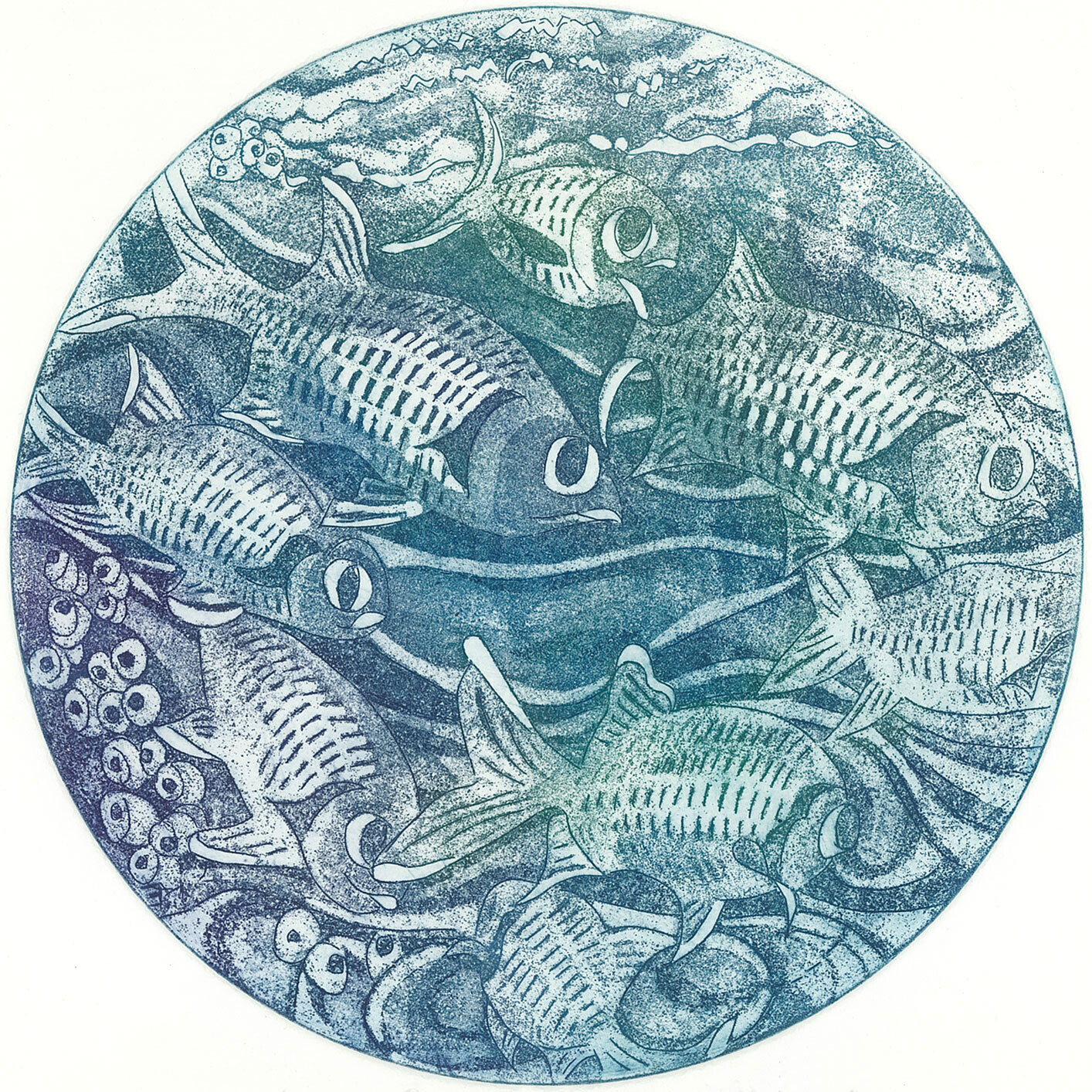 Squirrell Fish - Handmade Greetings Card