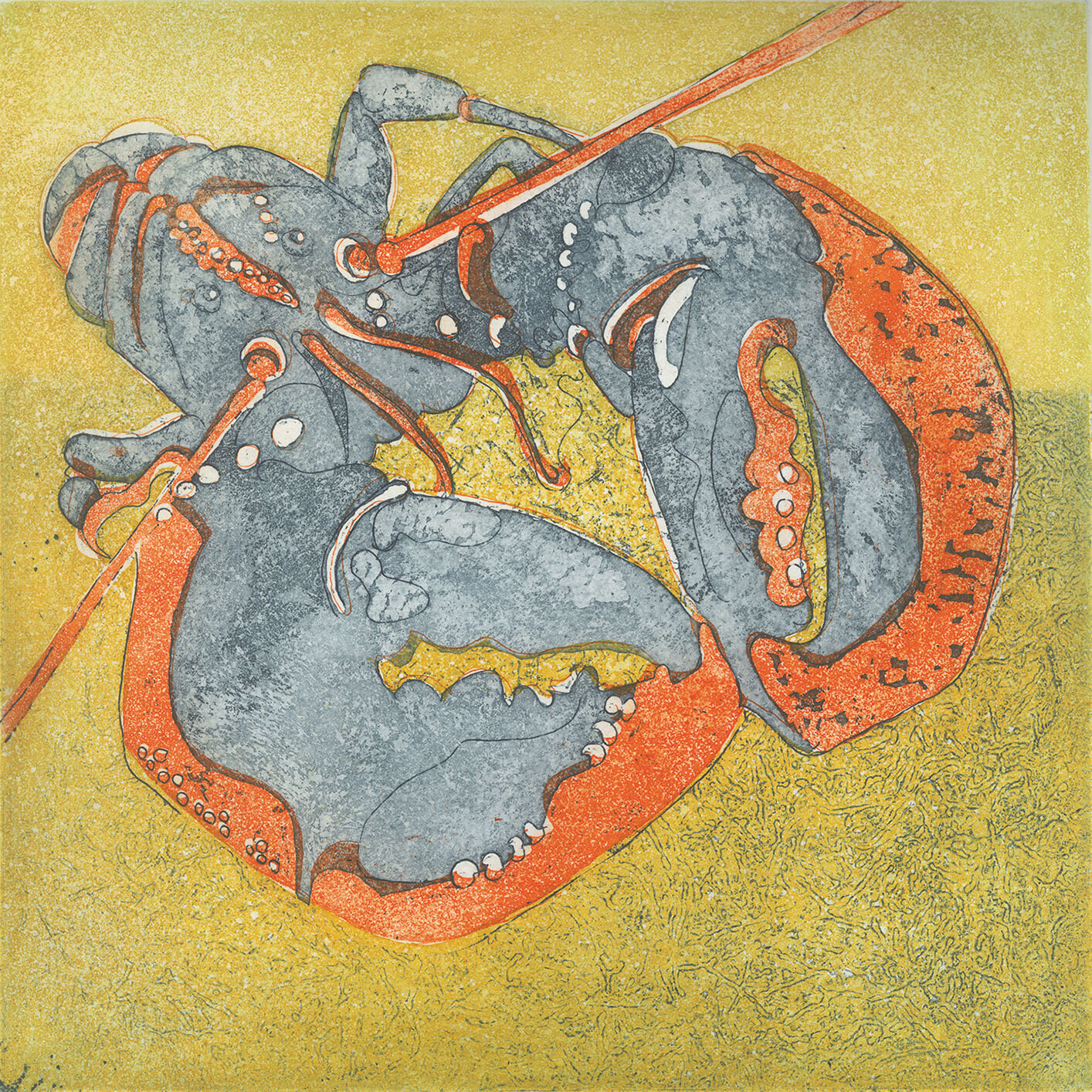 Lobster Etching Print