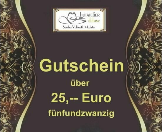 Gutschein über 25,00 Euro