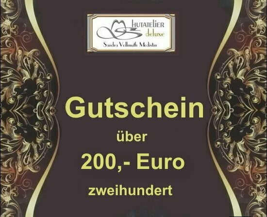 Gutschein über 200,00 Euro