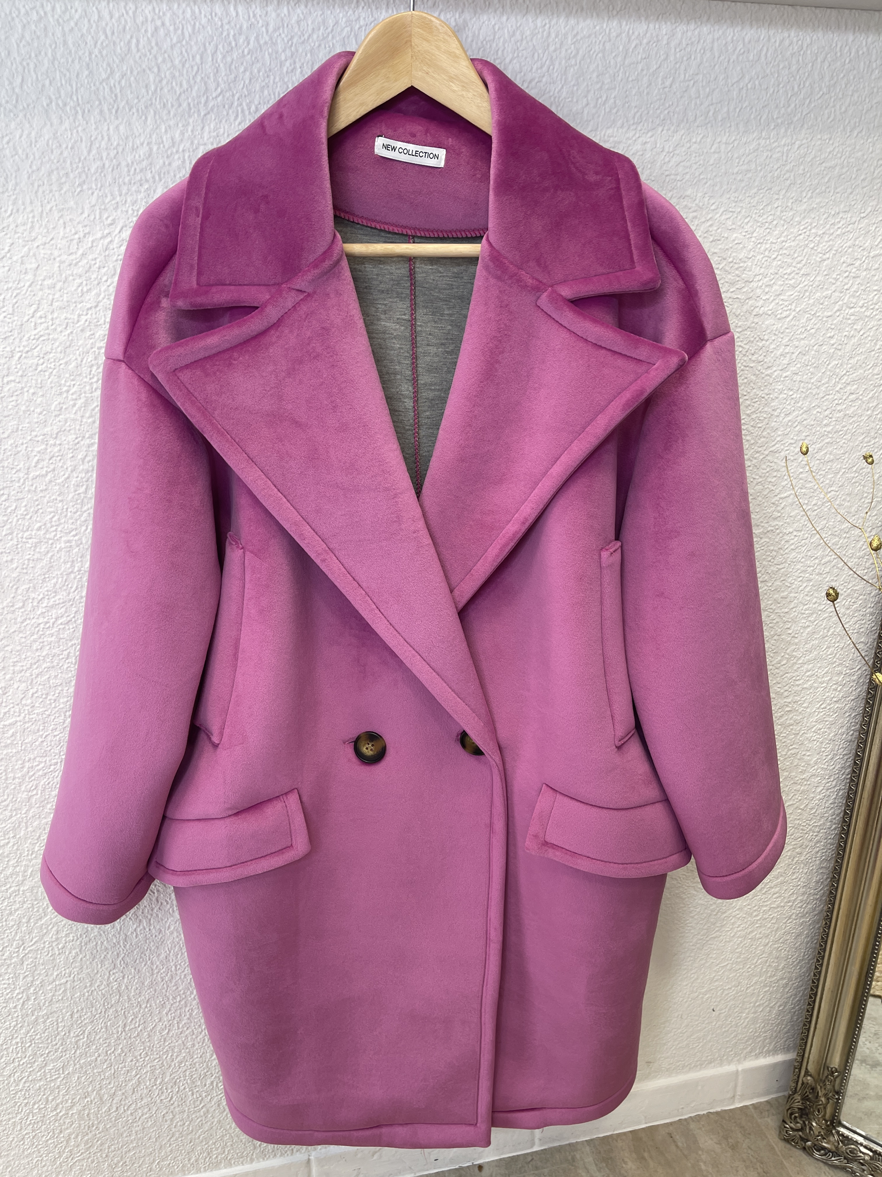 Mantel in Scuba Qualität - pink 