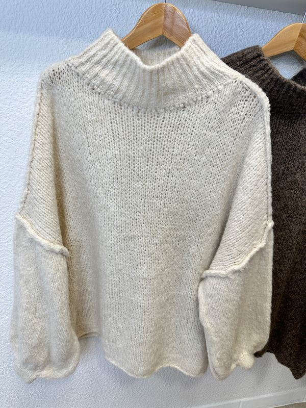 Weicher Strickpullover mit Turtleneck 4 Farben