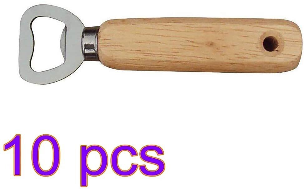 10 Gegraveerde houten flesopeners