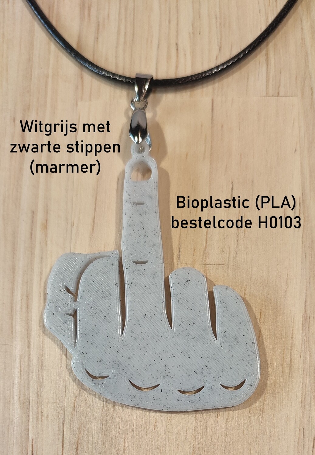 Fun Juwels - 3 stuks vrij te kiezen - Hout of bio-plastic (PLA)