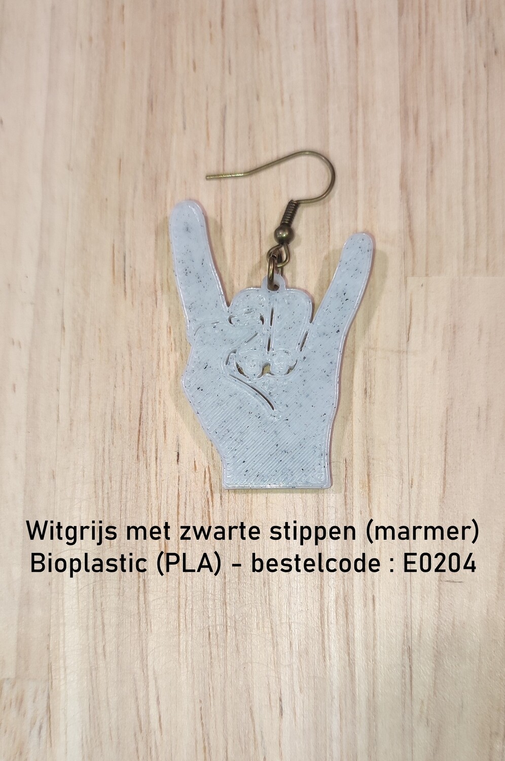 Fun Juwels - 3 stuks vrij te kiezen - Hout of bio-plastic (PLA)