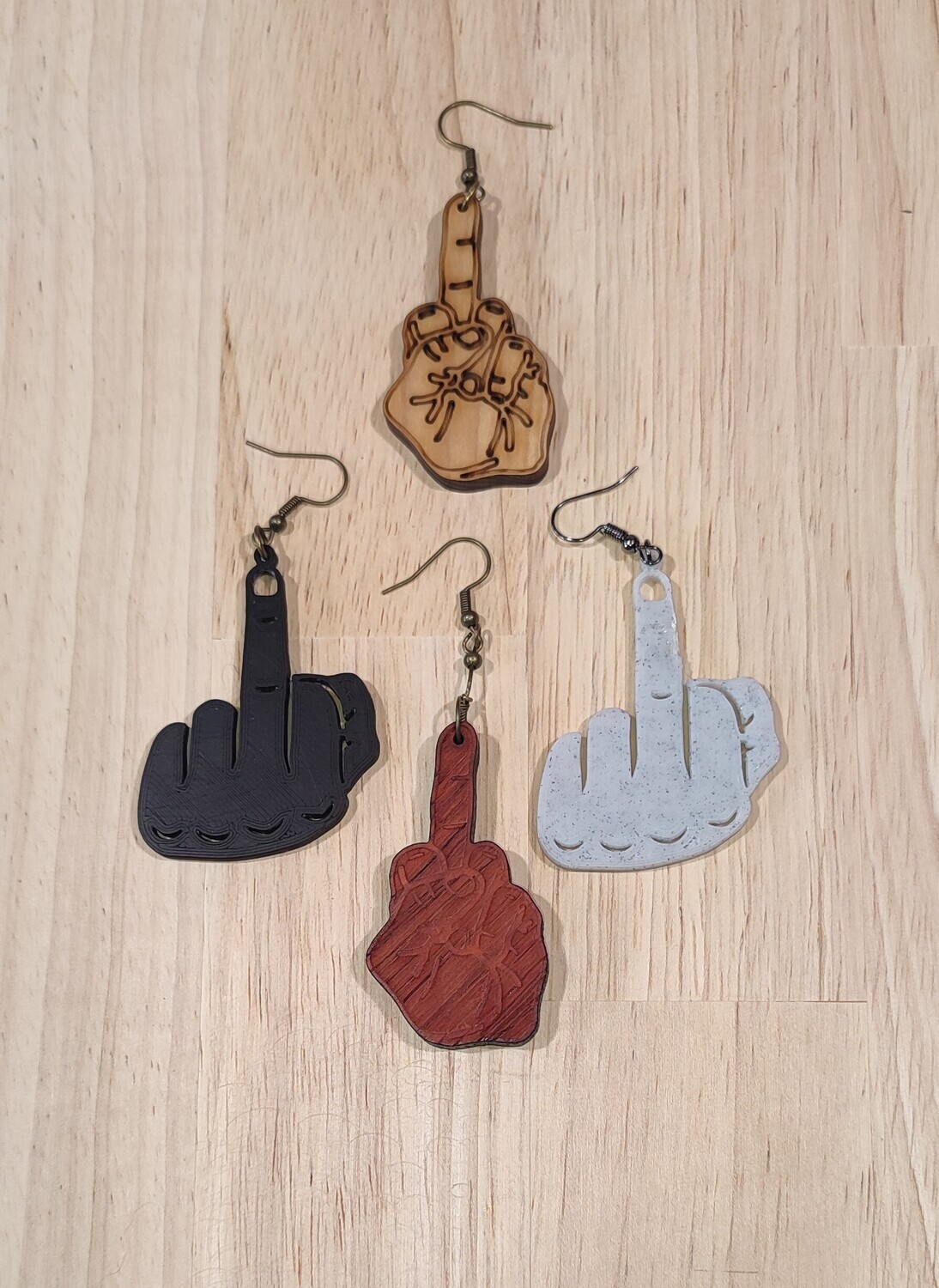 Fun Juwels - 3 stuks vrij te kiezen - Hout of bio-plastic (PLA)