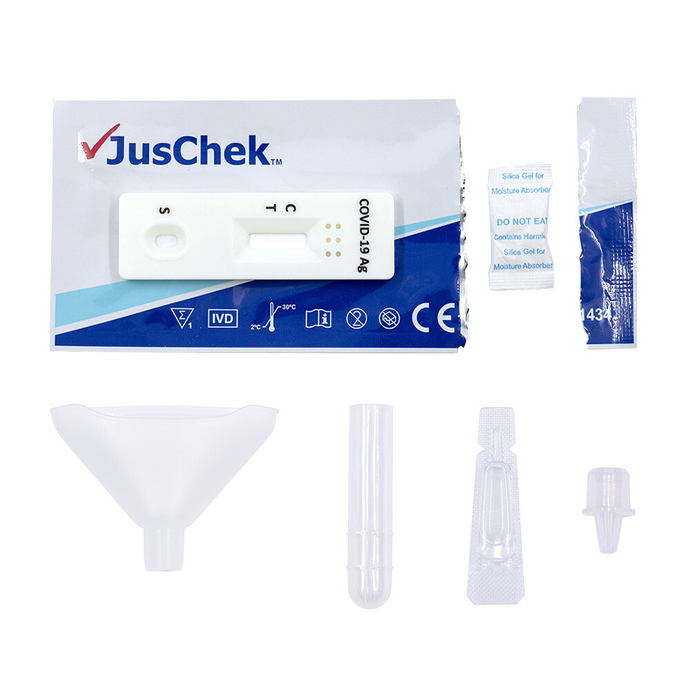 JusChek Test rapido salivare antigene Covid-19
