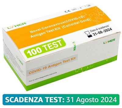 Lyher Test rapido nasofaringeo SCADENZA TEST 31/08/2024