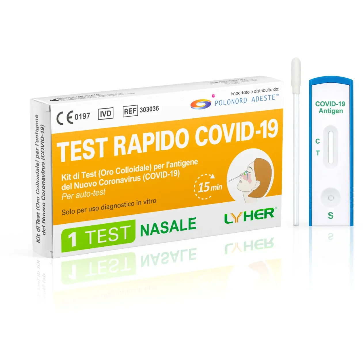 Test rapido nasale Covid-19 Lyher