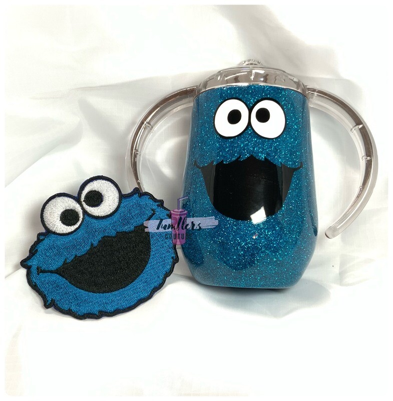 Cookie Monster Tumbler and Patch
