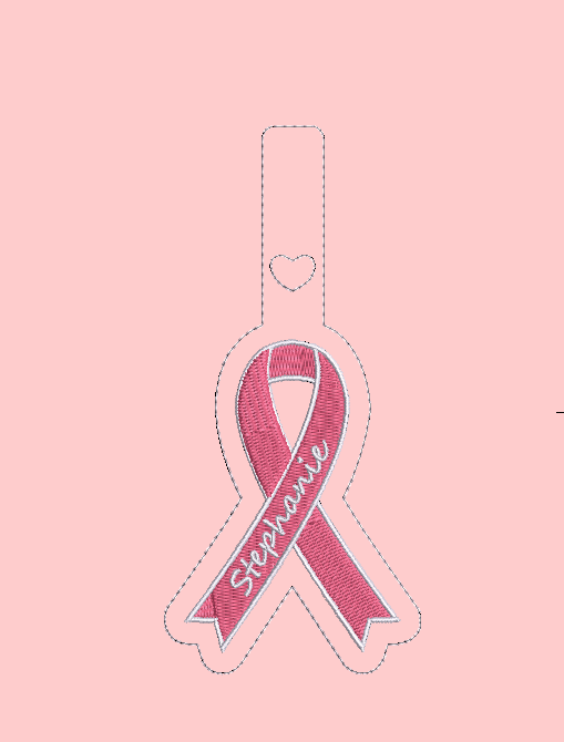 Awareness - Cancer Ribbon with Name