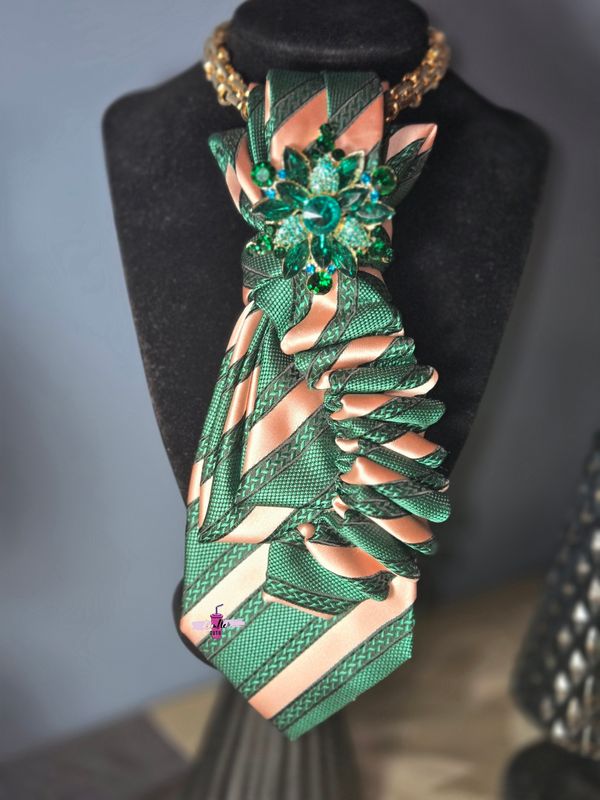 Wicked Pink Ruffle Tie