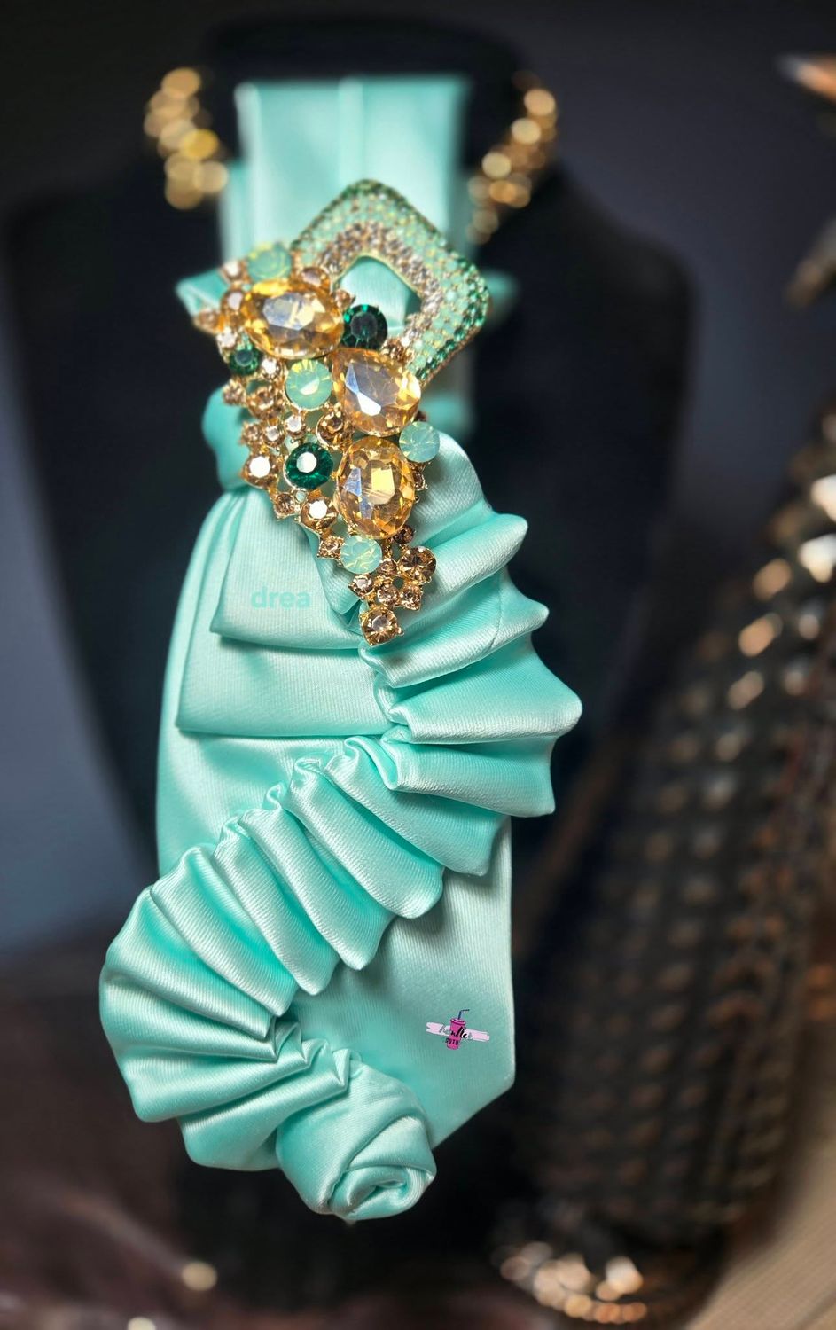 Oceana Flower Ruffle Tie